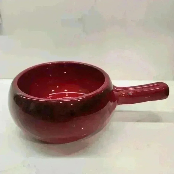De Silva Terracotta Made in Italy‎ Red Black Ombré Soup Bowls Baking Oven Dish - Picture 9 of 10